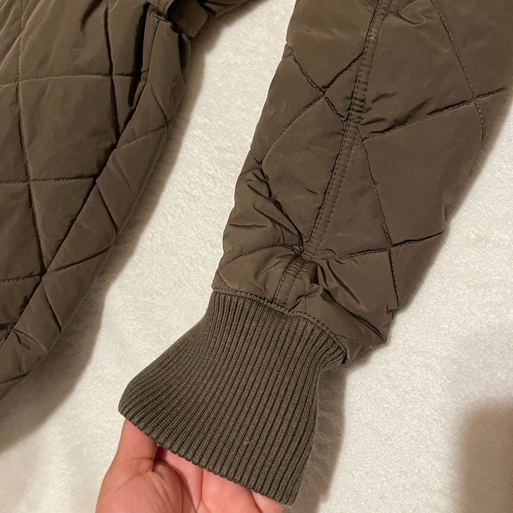 BCBGMaxAzria Quilted Khaki Jacket